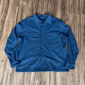 lululemon athletica Blue Oversized Casual Button Down Shirt